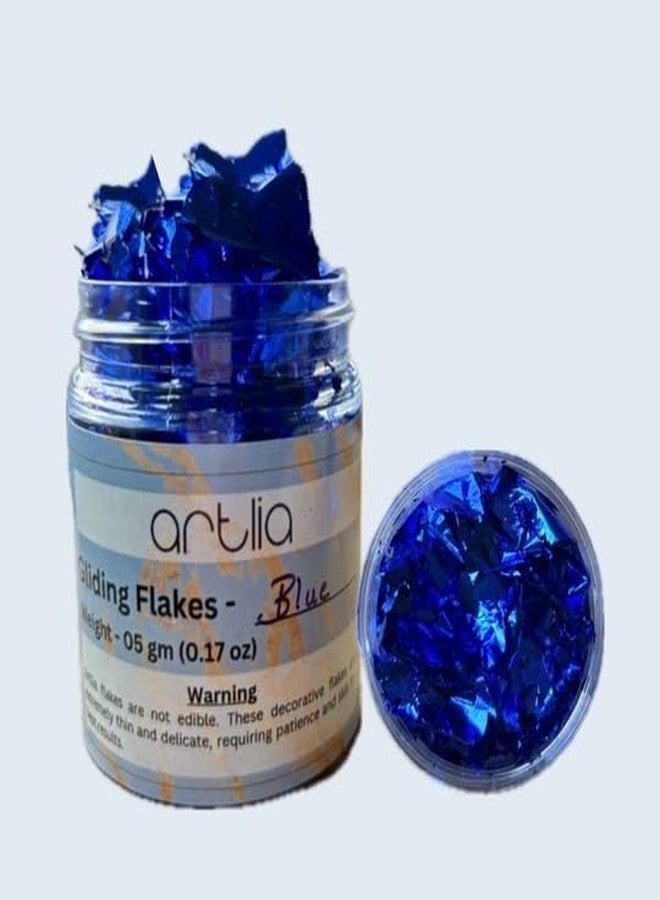 Artlia Gliding Flakes for Resin Art | Nail Designs | Card Making, and Other Decorative Crafting Projects and Resin Frame Design (Blue) - Image 1